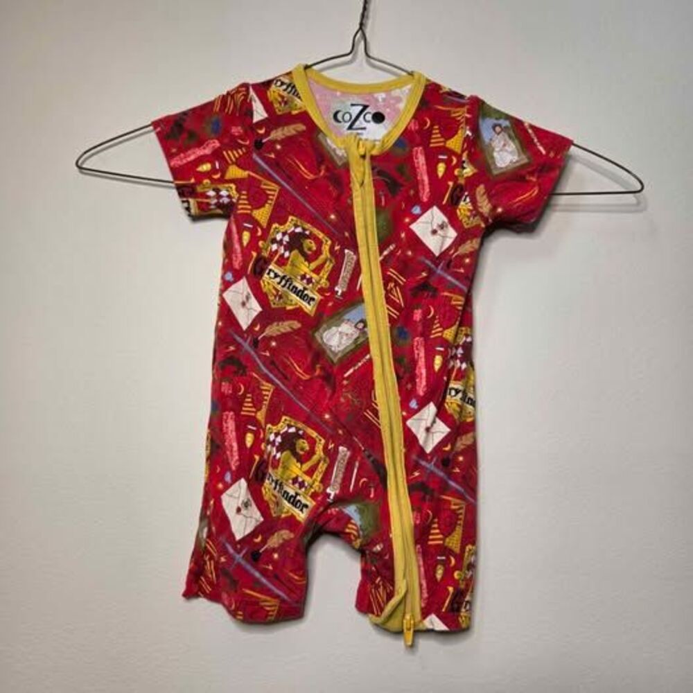 Cozco Harry Potter Gryffindor Bamboo Romper 12-18m